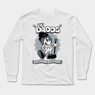 Lil Droog - Rubberhose Vintage Cartoon Clockwork Long Sleeve T-Shirt